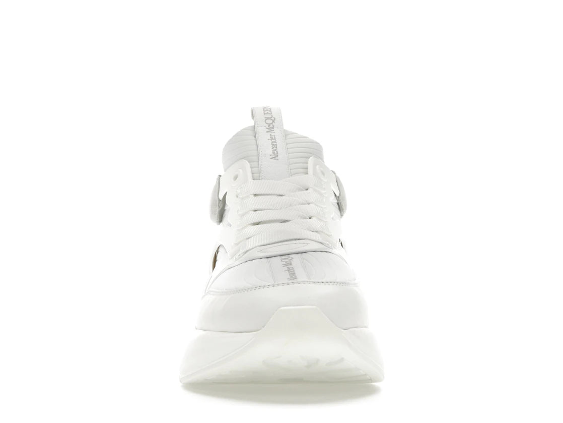 777481 Alexander McQueen Oversized Runner White Silver