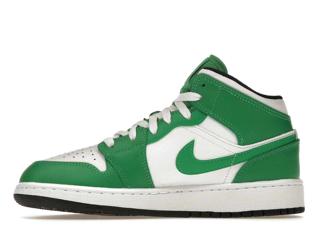 332560 Air Jordan 1 Mid GS 'Lucky Green'
