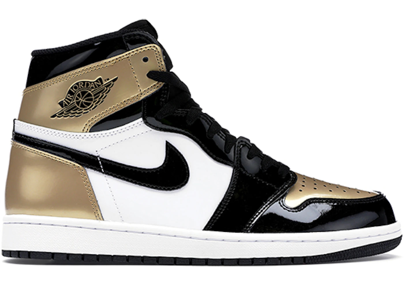 529268 Jordan 1 Retro High NRG Patent Gold Toe