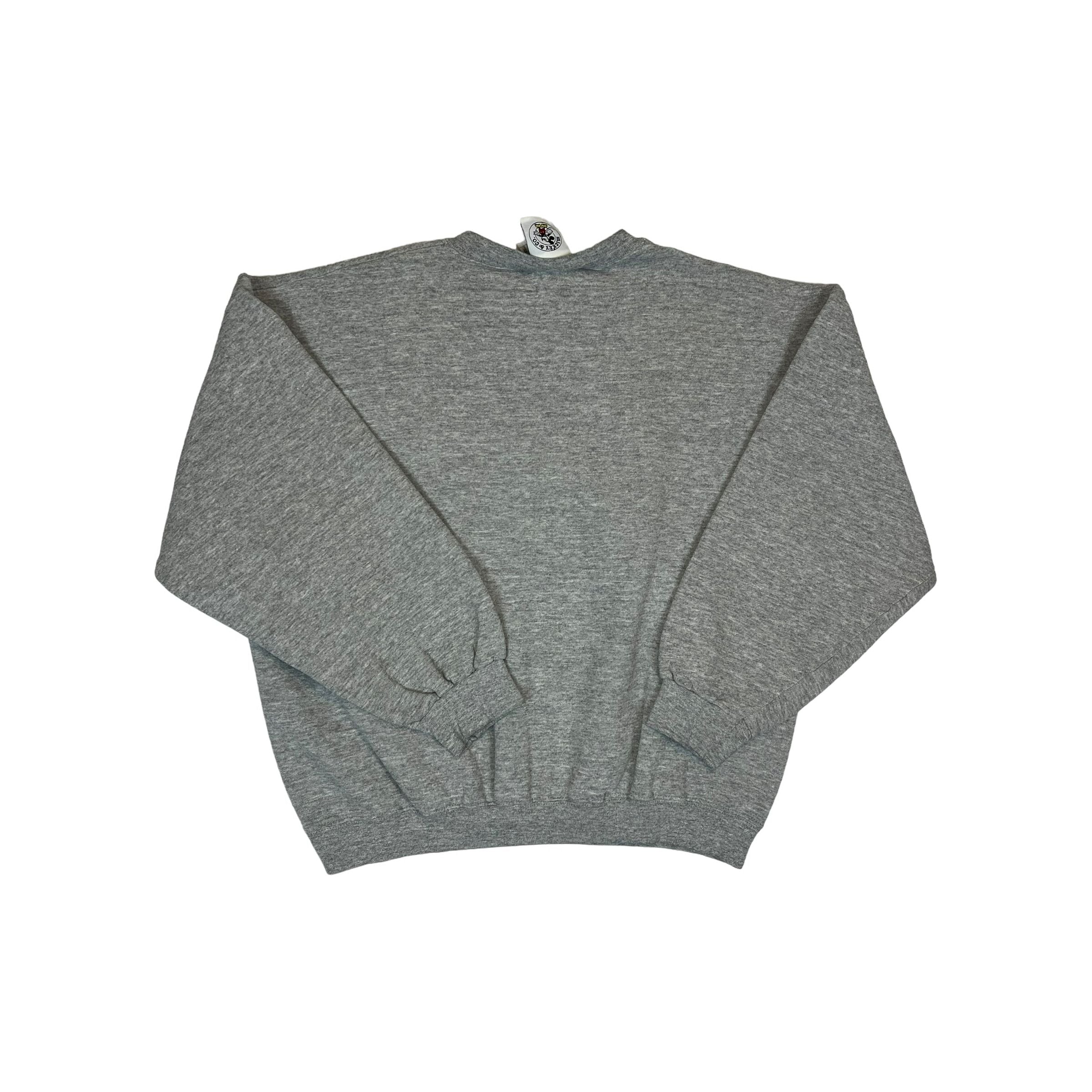 264726 (90s) Mickey Mouse Embroidered Spellout Crewneck
