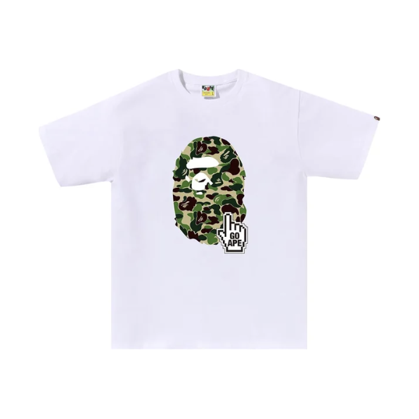 256730 BAPE ABC Camo Tee (Online Exclusive) 'White/Green'