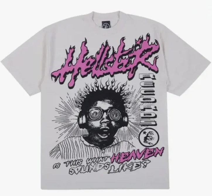 460473 Hellstar Brainstorm Tee 'White/Pink'