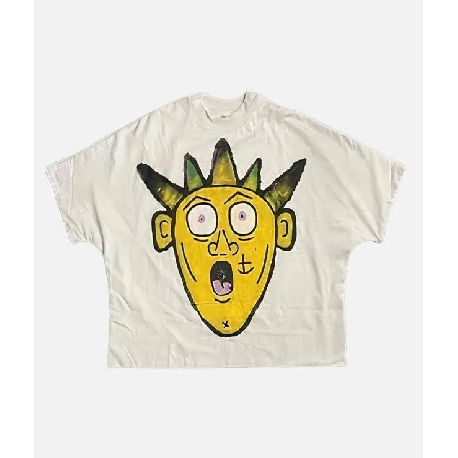 258360 Billionaire Studios Yellow Logo Tee White