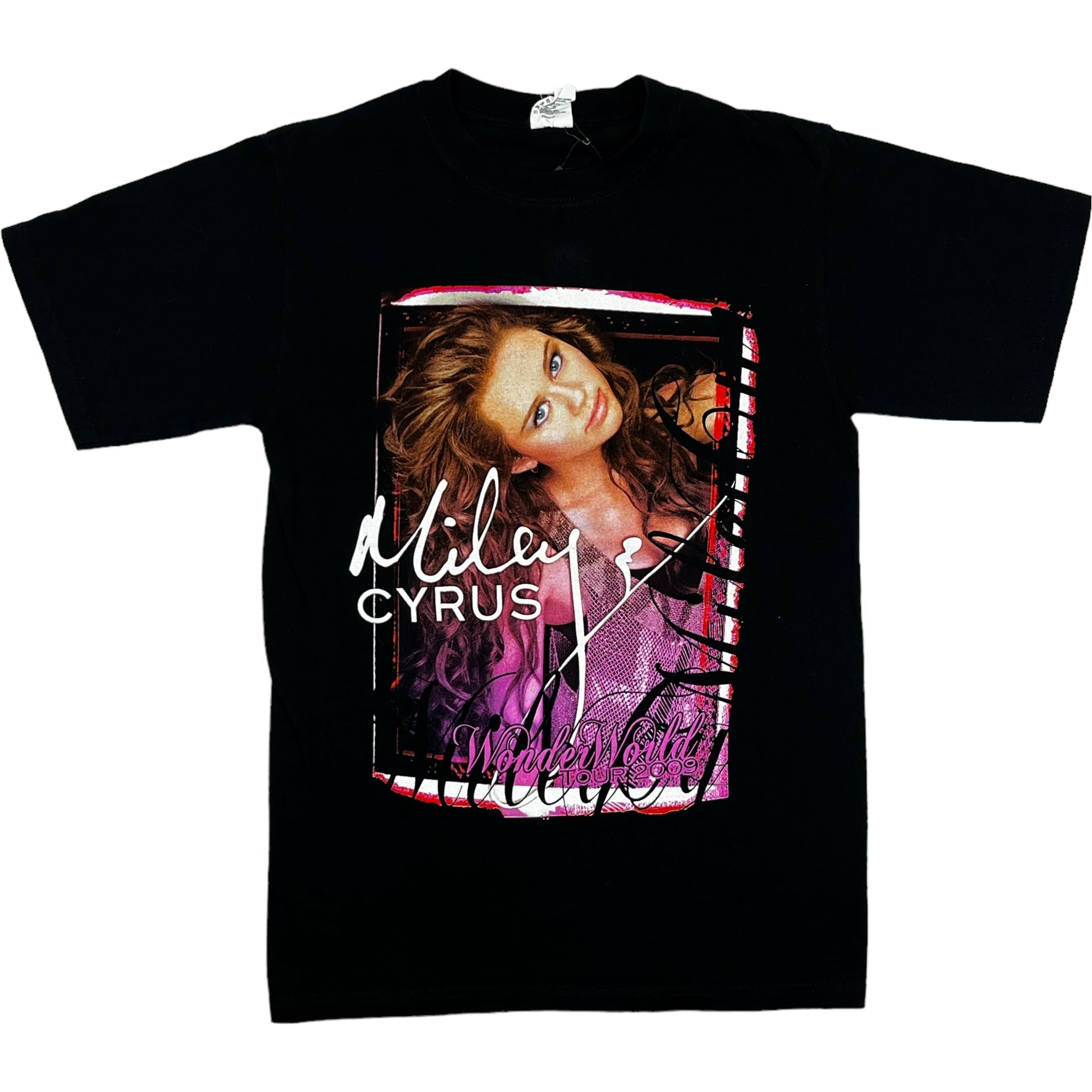 275041 (2009) Miley Cyrus Wonder World Tour Concert T-Shirt
