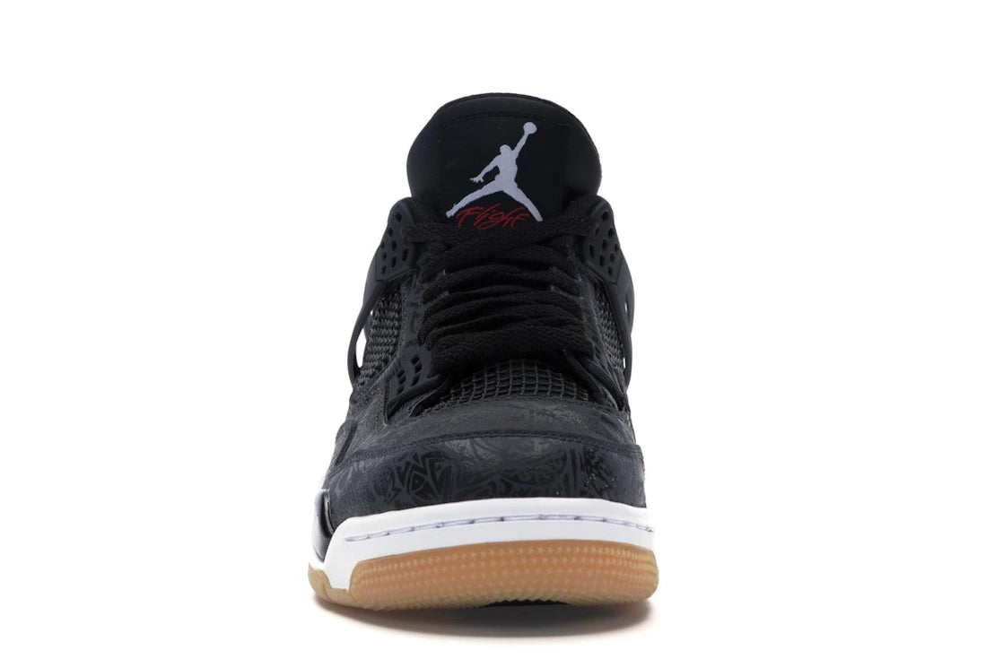 673719 Jordan 4 Retro Laser Black Gum