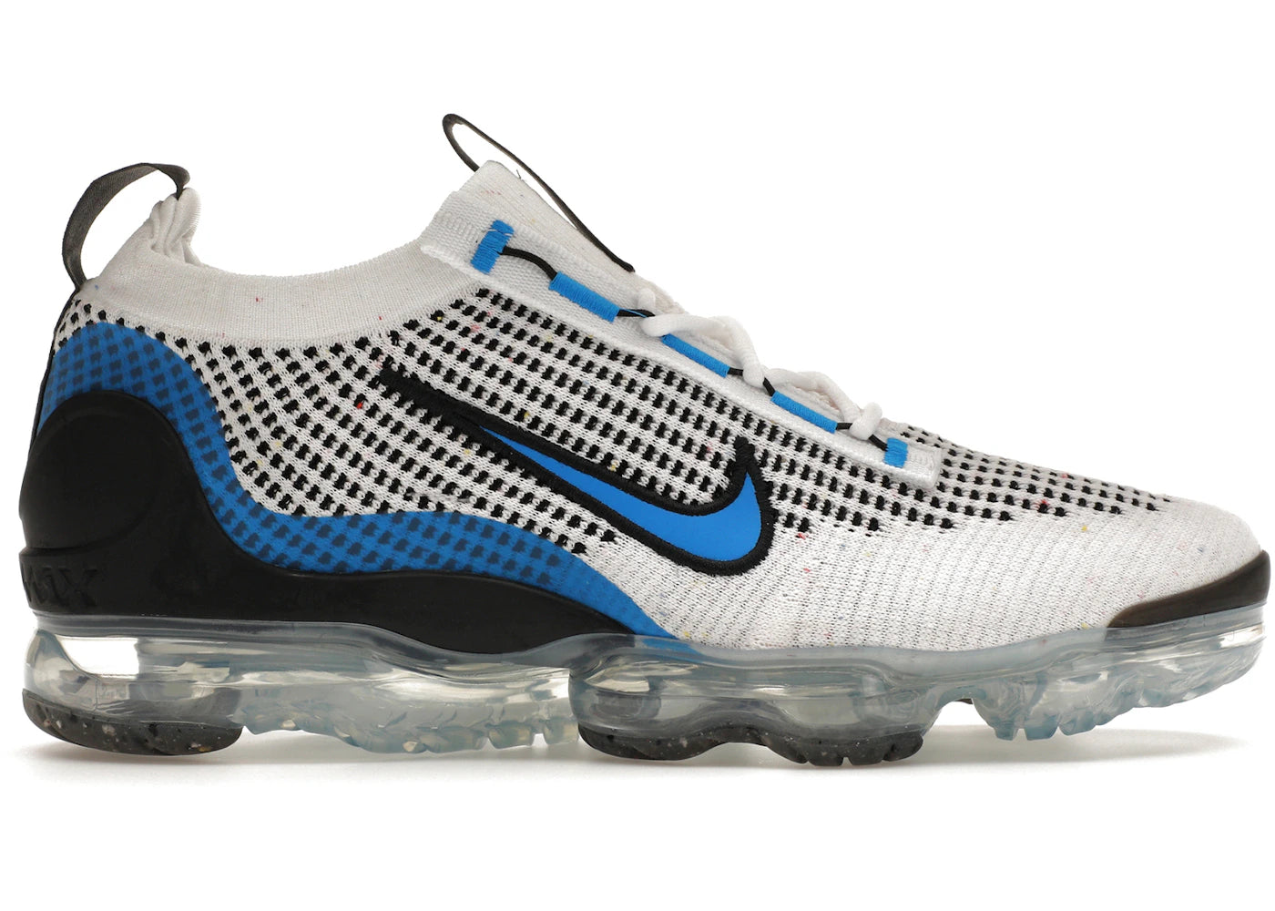 441877 Nike Air VaporMax 2021 Flyknit White Black Photo Blue