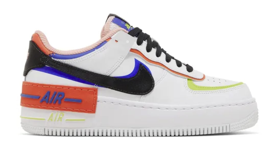 644693 Wmns Air Force 1 Shadow 'White Multi'