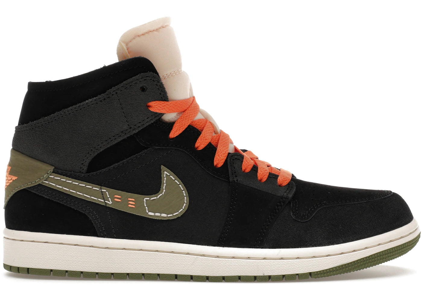 445694 Jordan 1 Mid SE Craft Anthracite Light Olive