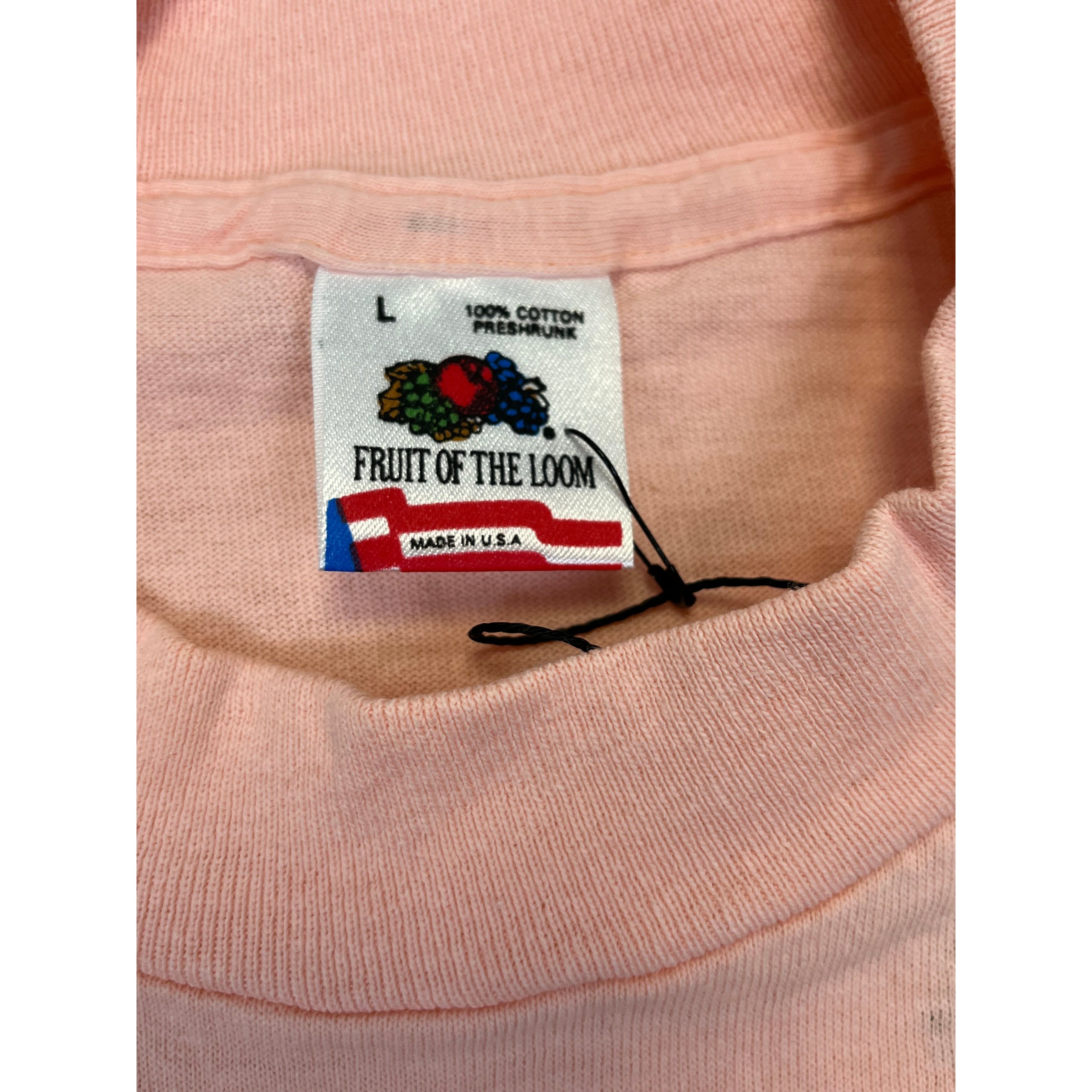 268995 (1990) Beers, Bikinis, & Racing Sprint Car Dirt Racing Peach T-Shirt