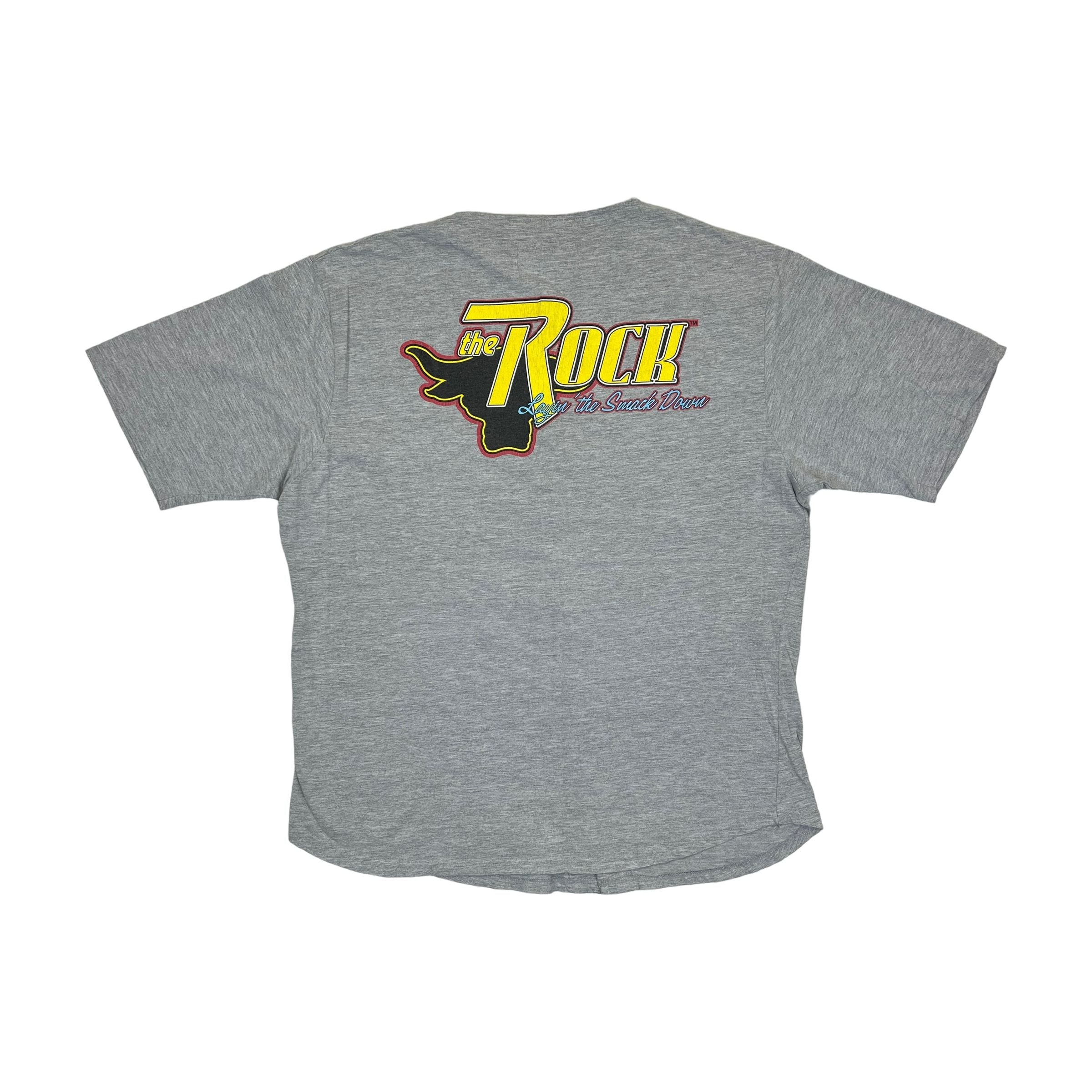 271336 (2000) The Rock WWF 'Layin' the Smack Down' Cotton Baseball Jersey