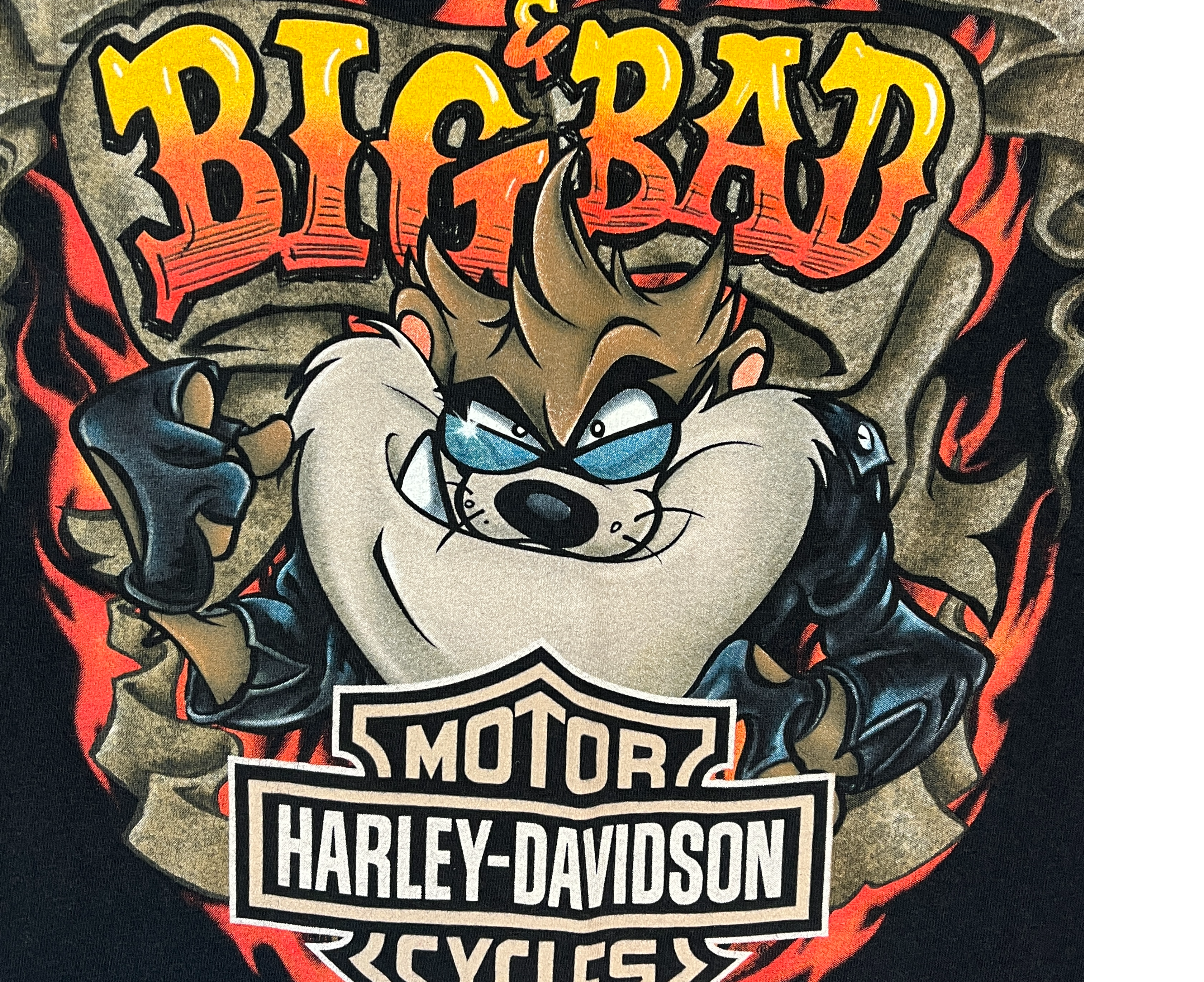 375186 (2011) Harley Davidson Taz Big & Bad Looney Tunes T-Shirt