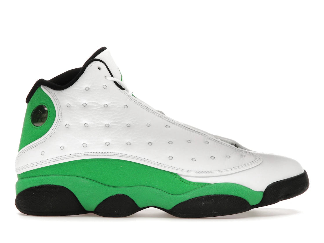 702343 Jordan 13 Retro White Lucky Green
