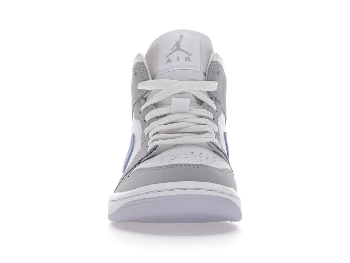 706868 Jordan 1 Mid Wolf Grey Aluminum (Women's)