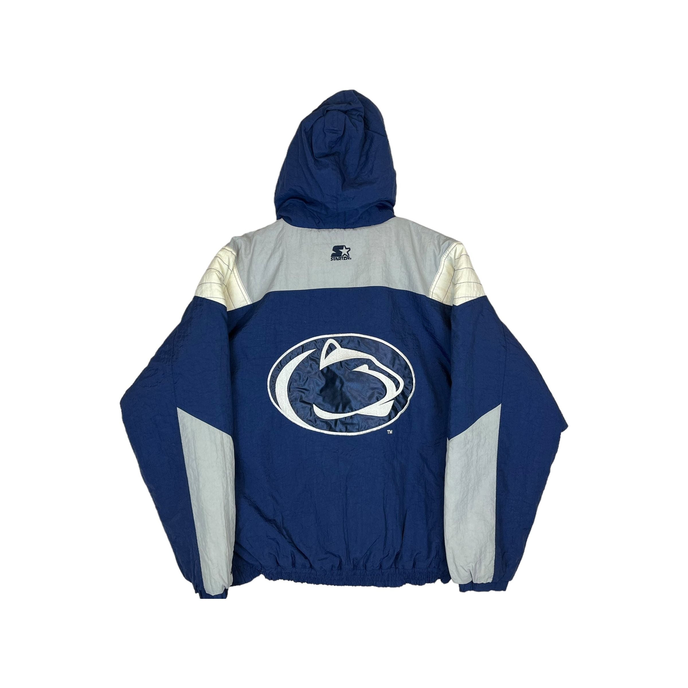 264721 (90s) Penn State University 1/4 Zip Pouch Starter Jacket