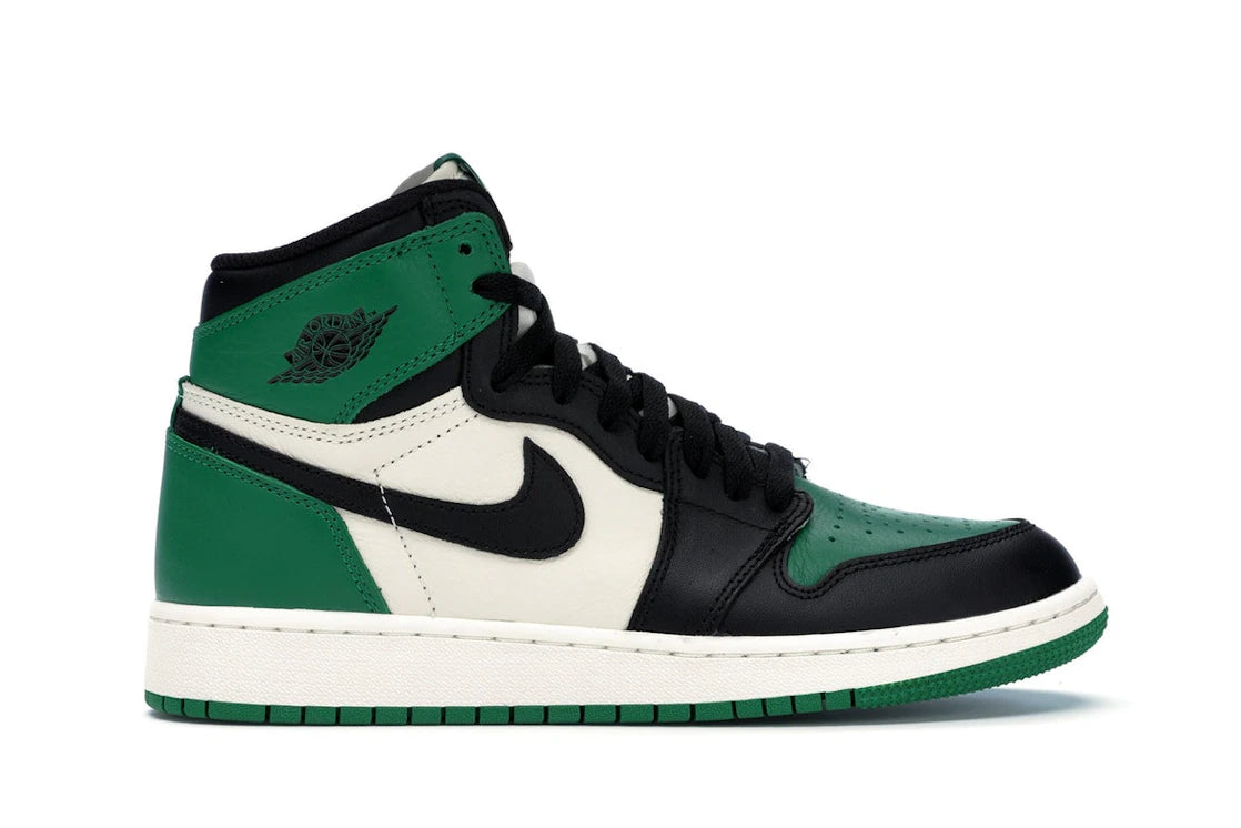377060 Air Jordan 1 Retro High OG GS 'Pine Green'