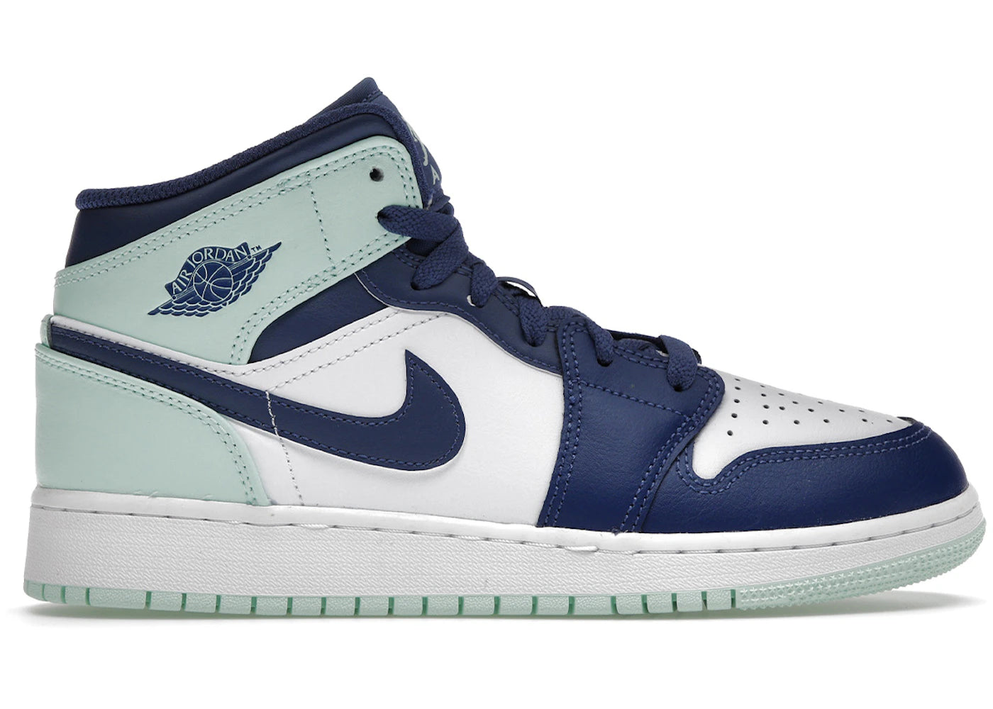 SP6958 Jordan 1 Mid Mystic Navy Mint Foam (GS)