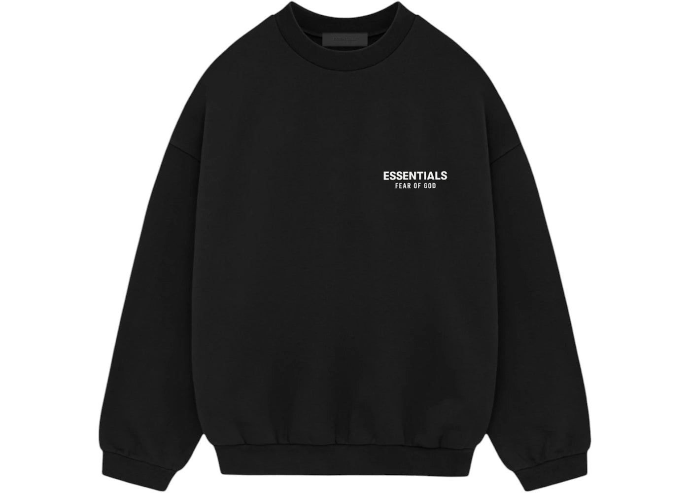 SP14788 Fear of God Essentials Fleece Crewneck (FW24) Black