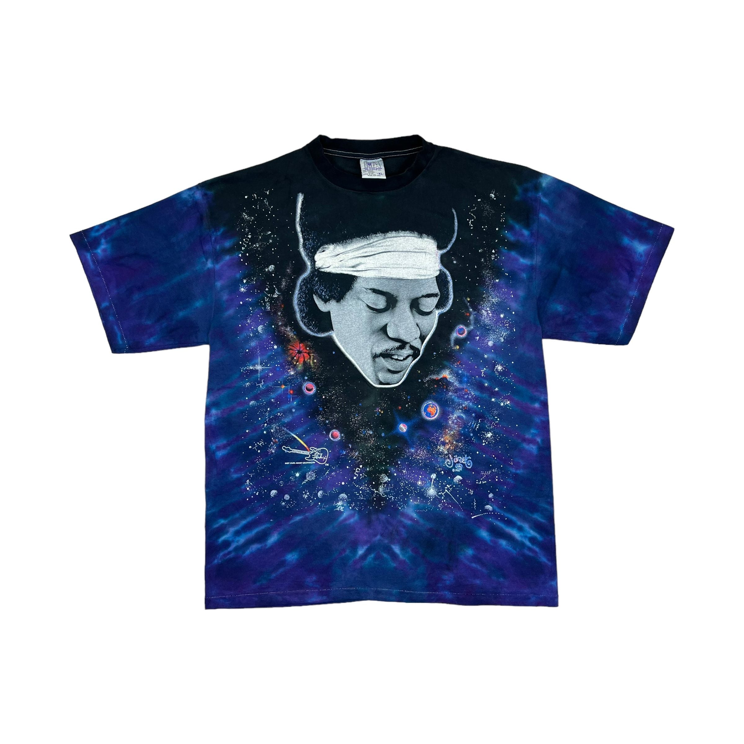 326460 (1995) Jimi Hendrix Tie Dye Galaxy All Over Print T-Shirt
