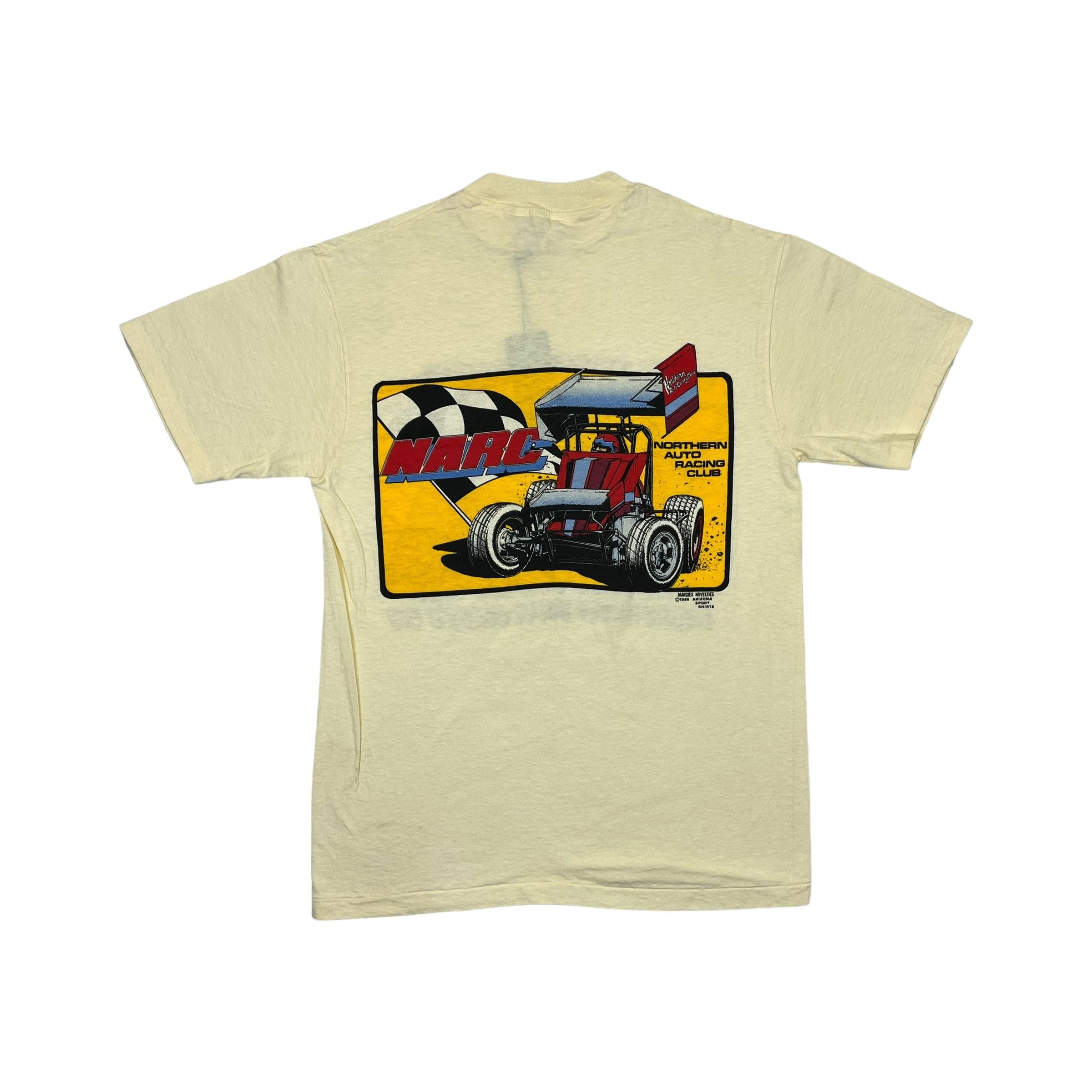268898 (1986) Dirt Track Racing The Most Fun.. With Your Pants On Beige T-Shirt