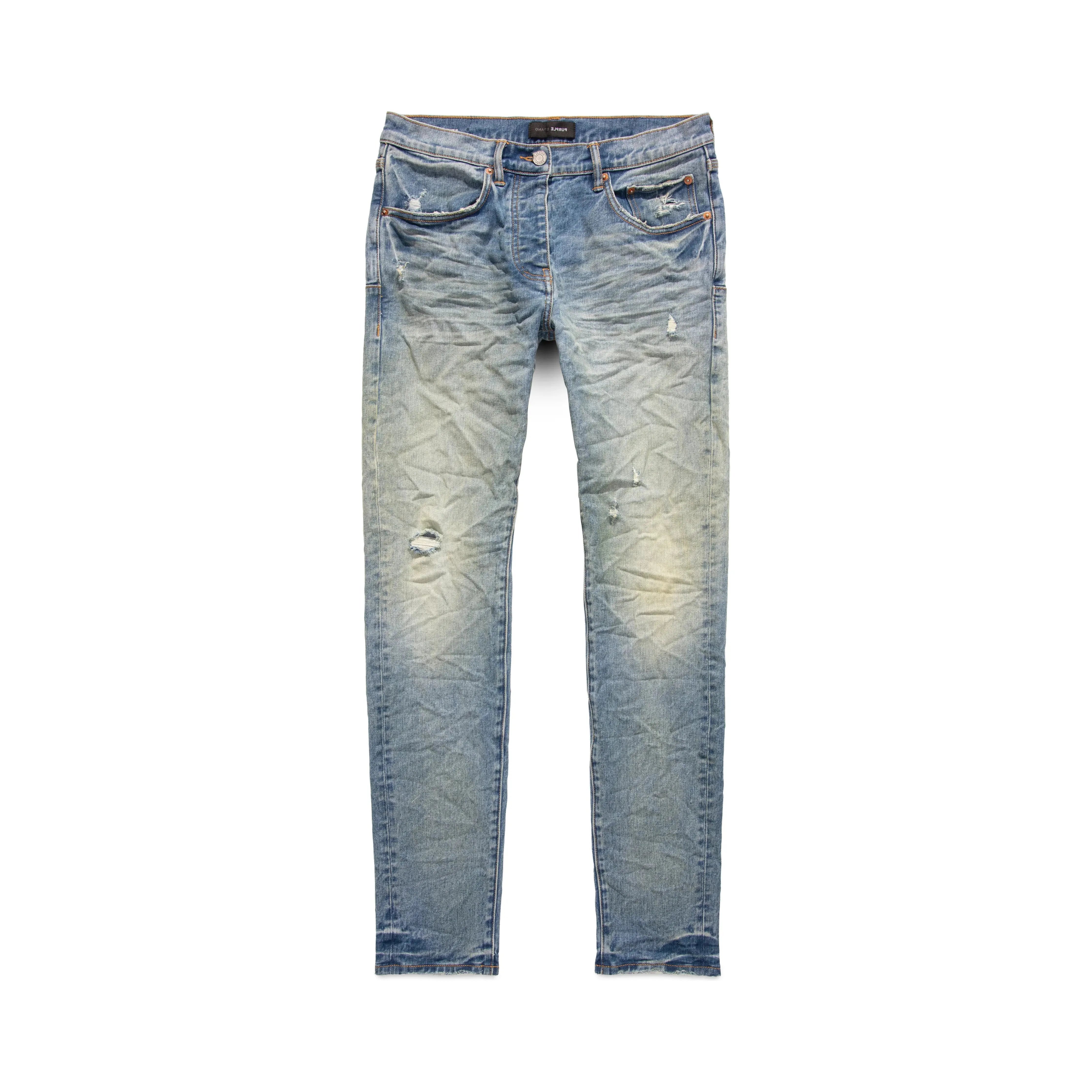 264171 Purple Brand Back Pocket Blowout Jeans