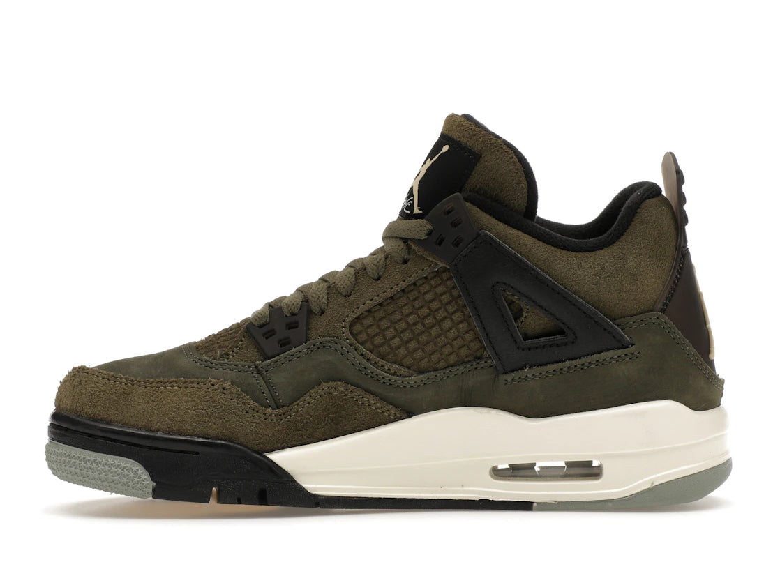 459704 Jordan 4 Retro SE Craft Medium Olive (GS)