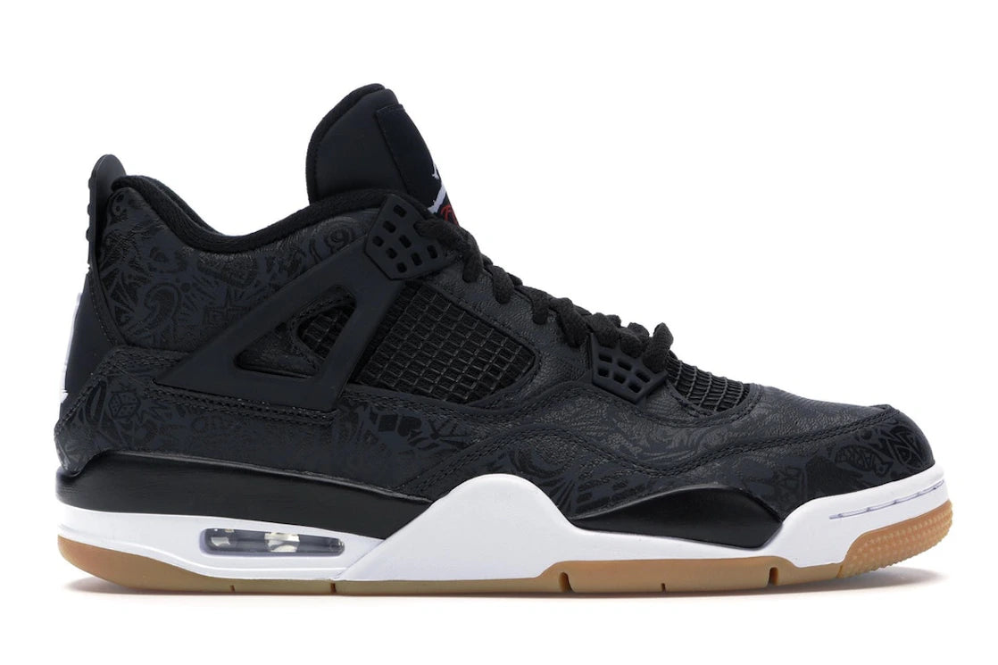 586450 Jordan 4 Retro Laser Black Gum