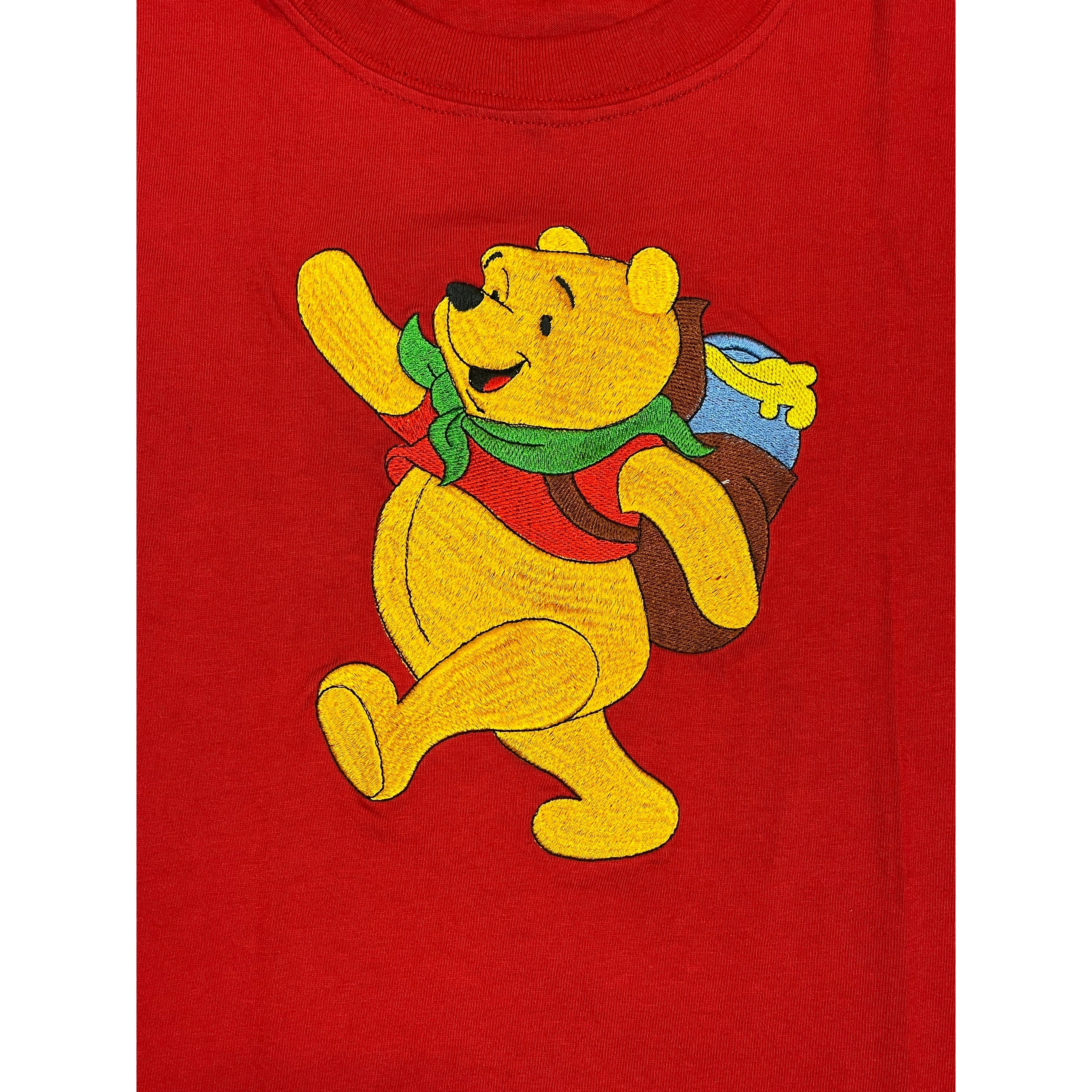 265209 (90s) Winnie the Pooh 'Backpack of Honey' Embroidered T-Shirt