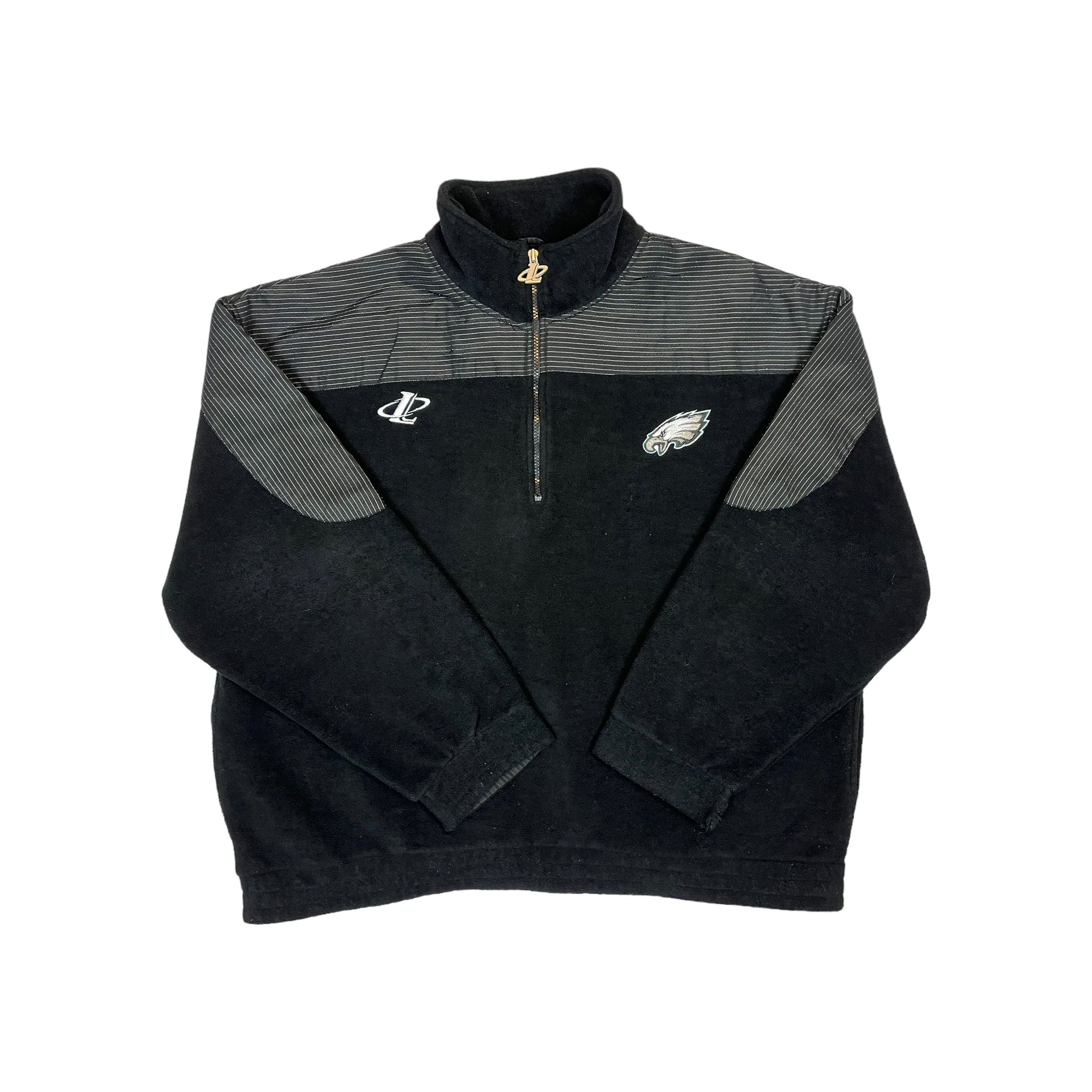 268040 (90s) Philadelphia Eagles Logo Athletic NFL 1/4 Zip Fleece