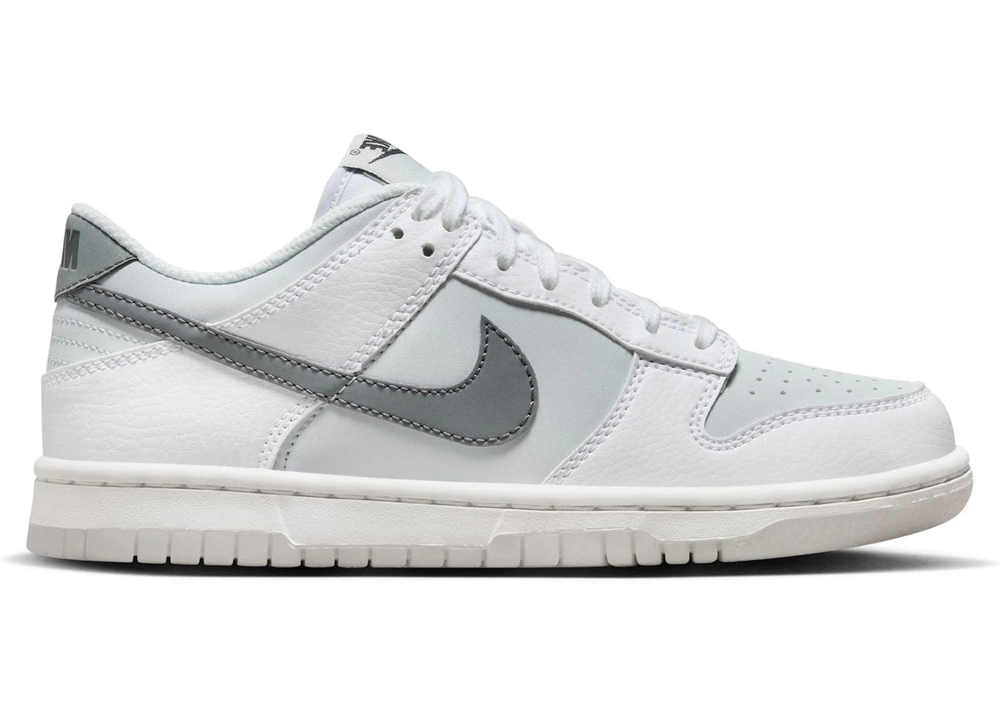 269332 Nike Dunk Low Reflective Swoosh White (GS)