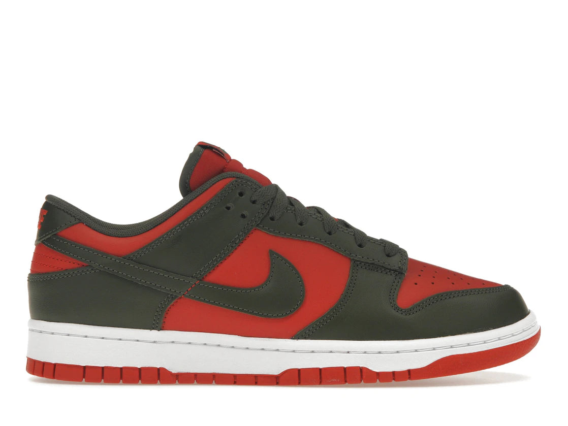 269328 Nike Dunk Low Mystic Red Cargo Khaki