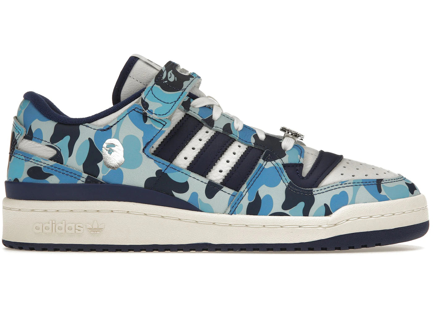 803410 adidas Forum 84 Low Bape 30th Anniversary Blue Camo