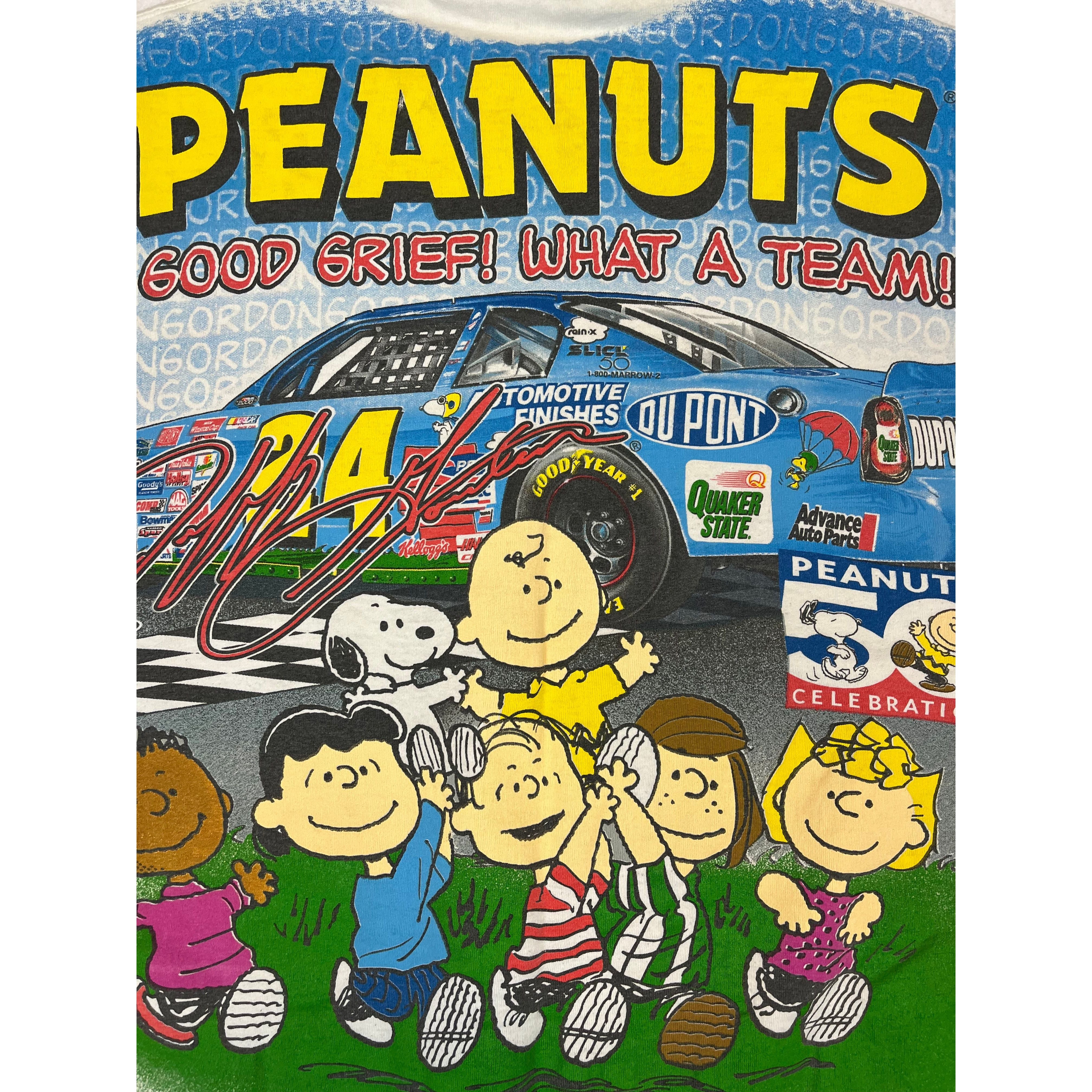 262215 (2000) Jeff Gordon x Charlie Brown Nascar All Over Print T-Shirt