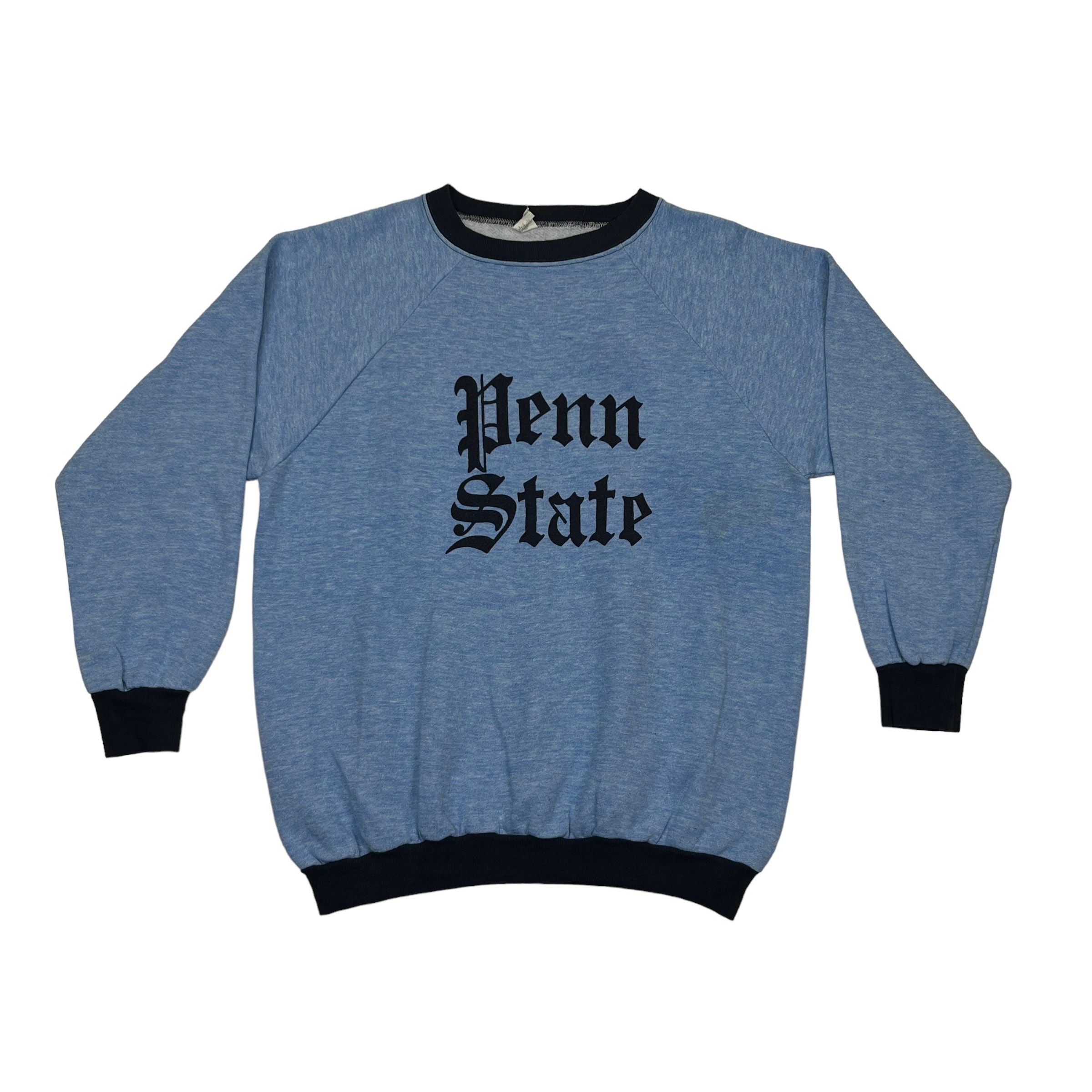 275711 (70s) Penn State University Baby Blue College Crewneck
