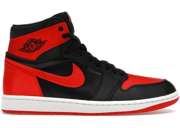 624582 Jordan 1 Retro High OG Satin Bred (Women's)