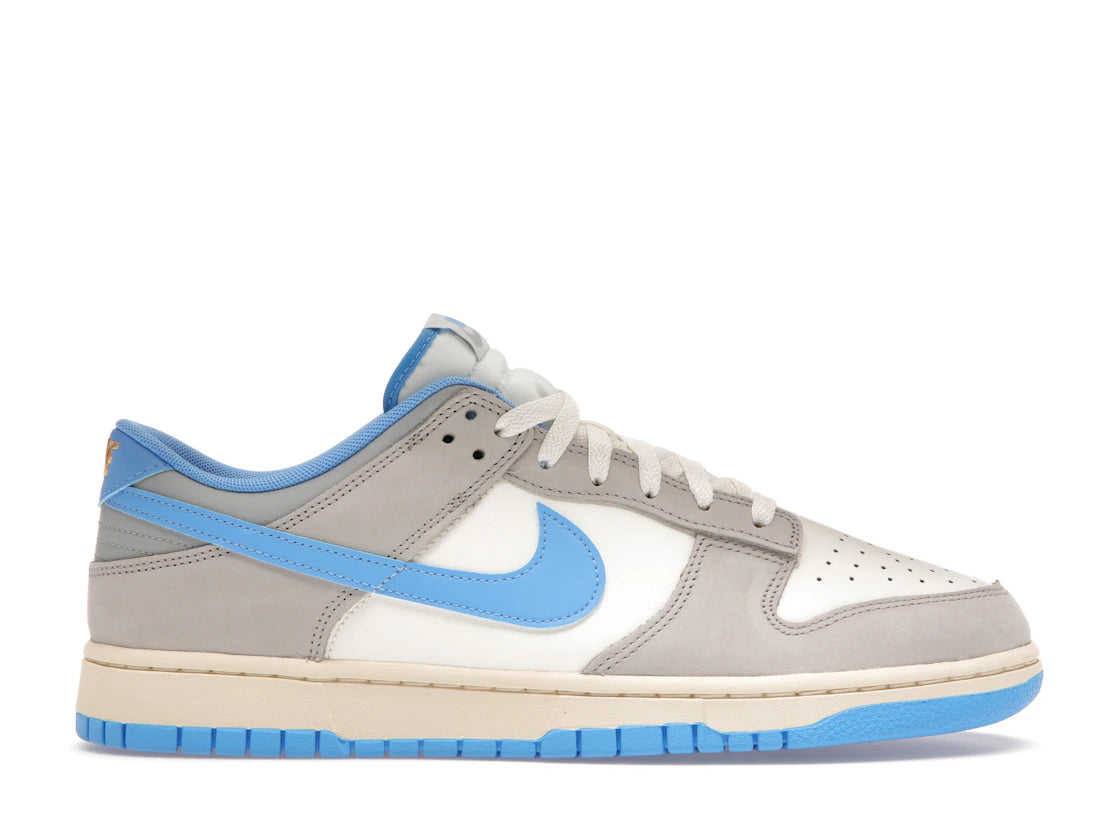 586284 Nike Dunk Low Athletic Department Light Smoke Grey University Blue