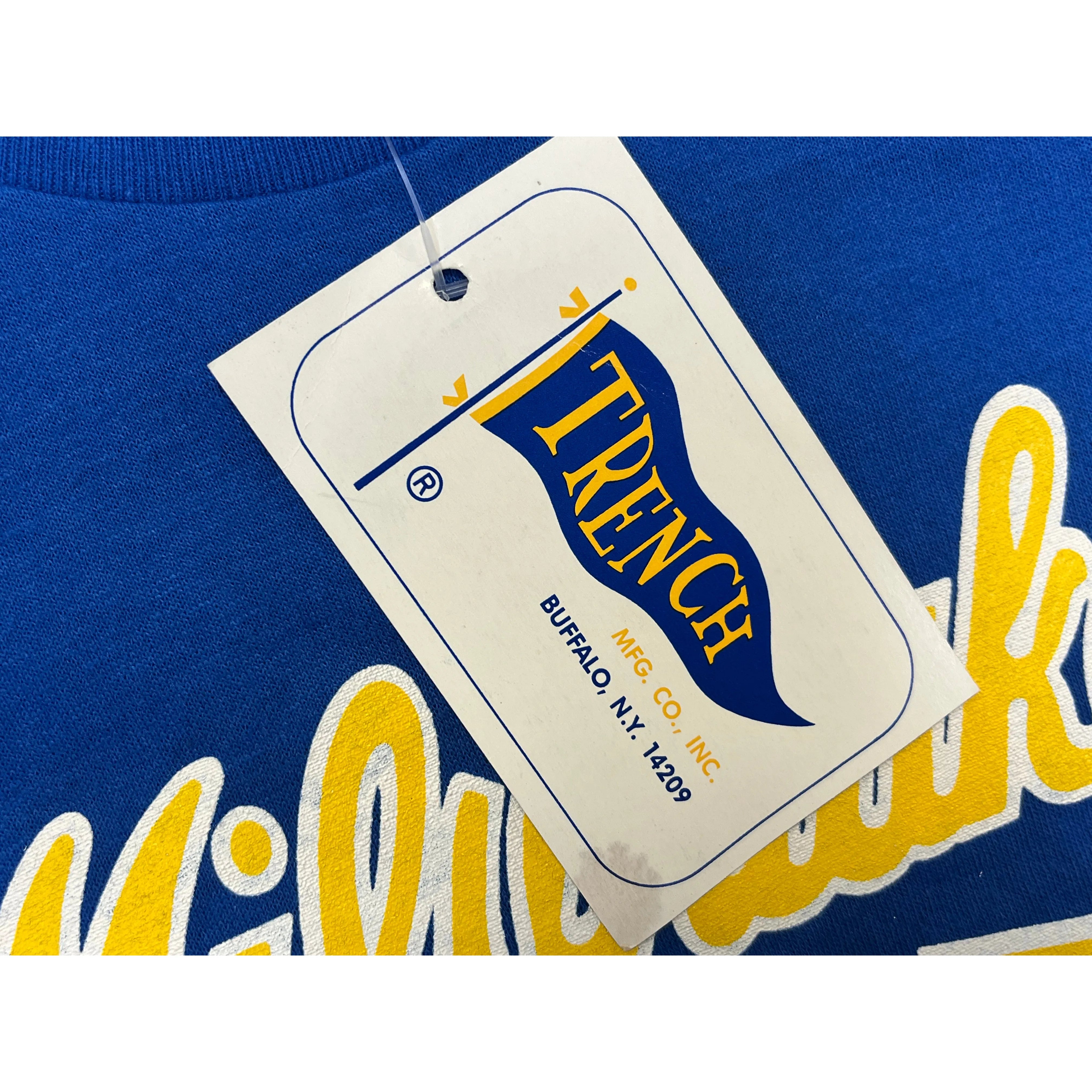 269509 (1987) Milwaukee Brewers MLB Trench Blue T-Shirt w/ Tags s