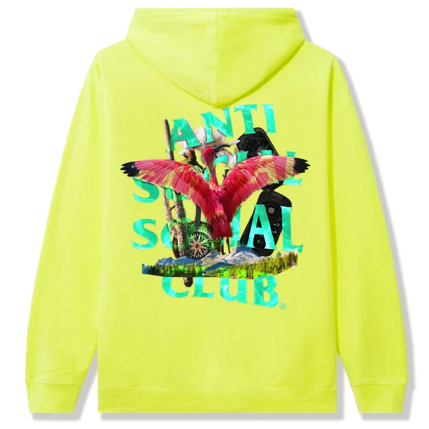 SP4310 Anti Social Social Club 5:44 AM Hoodie Neon Yellow