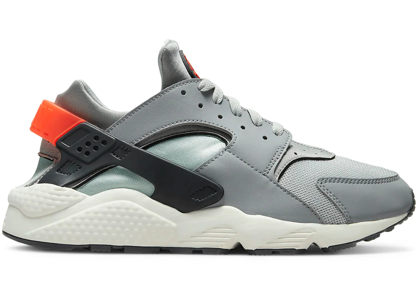 753860 Nike Air Huarache Grey Fog Sail Light Smoke Grey Team Orange