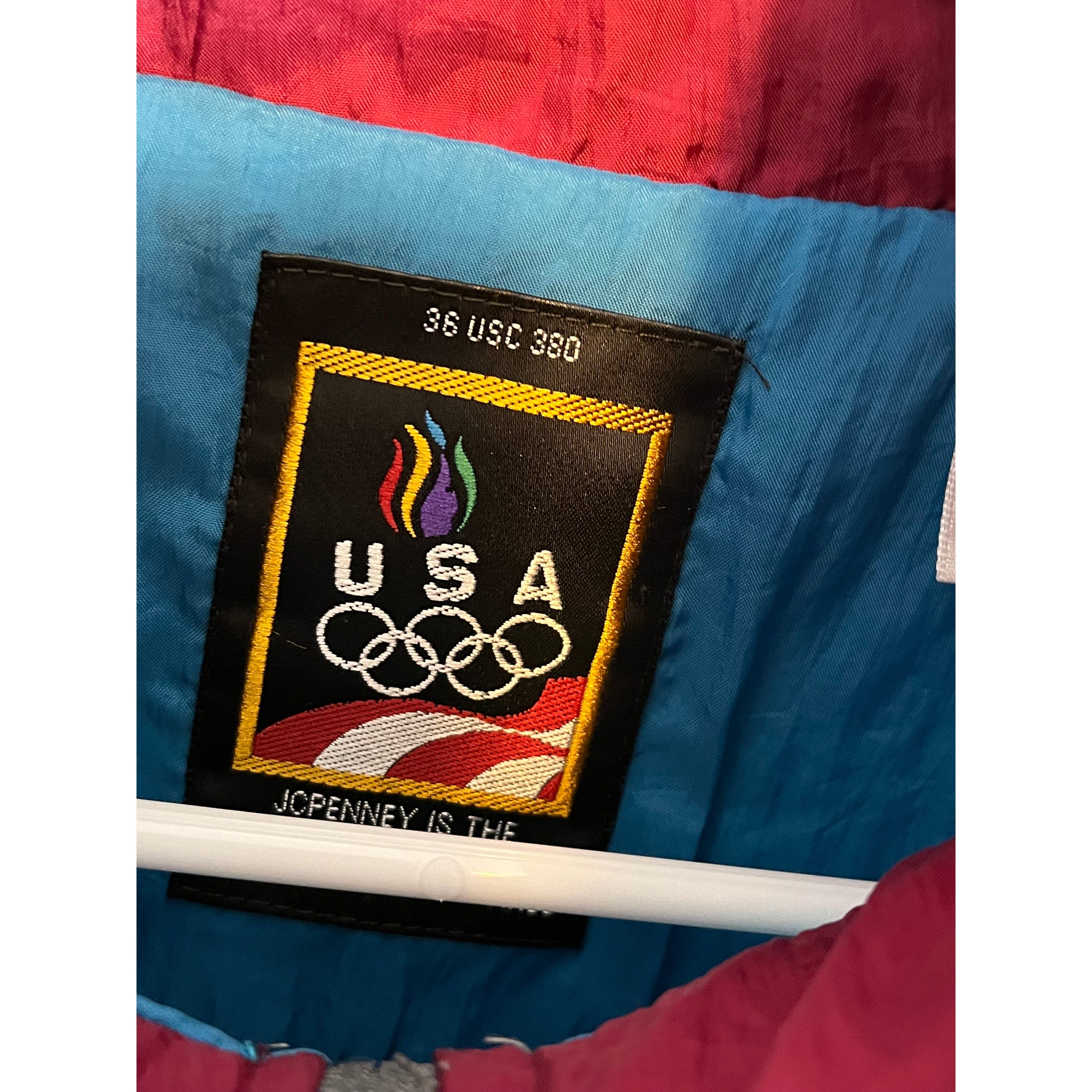 259910 (1996) USA Olympics JCPenney Colorblock Windbreaker