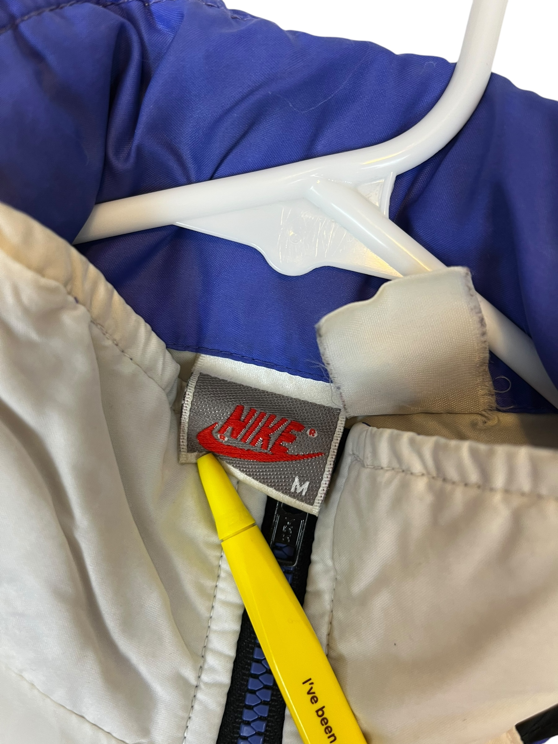 374769 (80s) Nike Aquaberry Colorblock Hooded Windbreaker