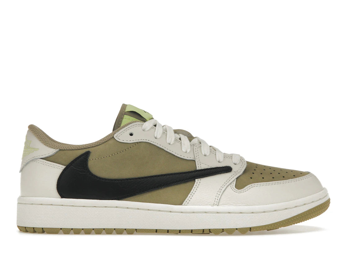 344494 Jordan 1 Retro Low Golf Travis Scott Neutral Olive