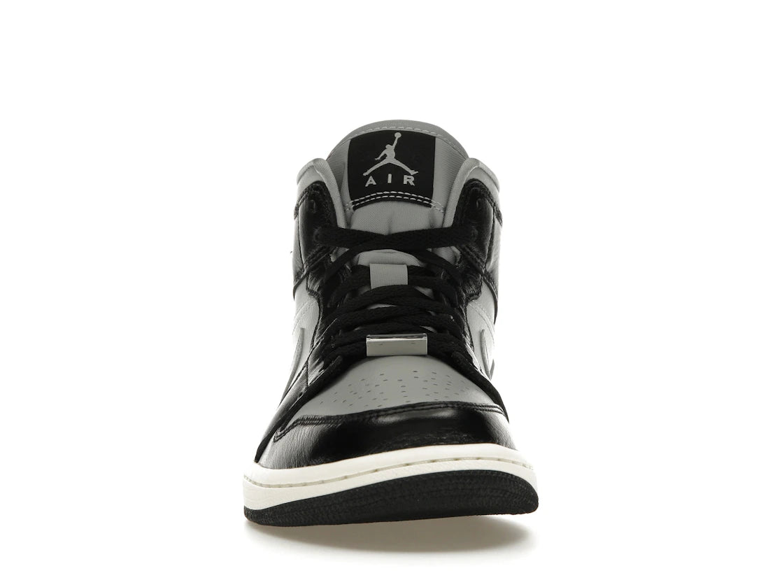 340825 Jordan 1 Mid SE Black Metallic Silver (Women's)