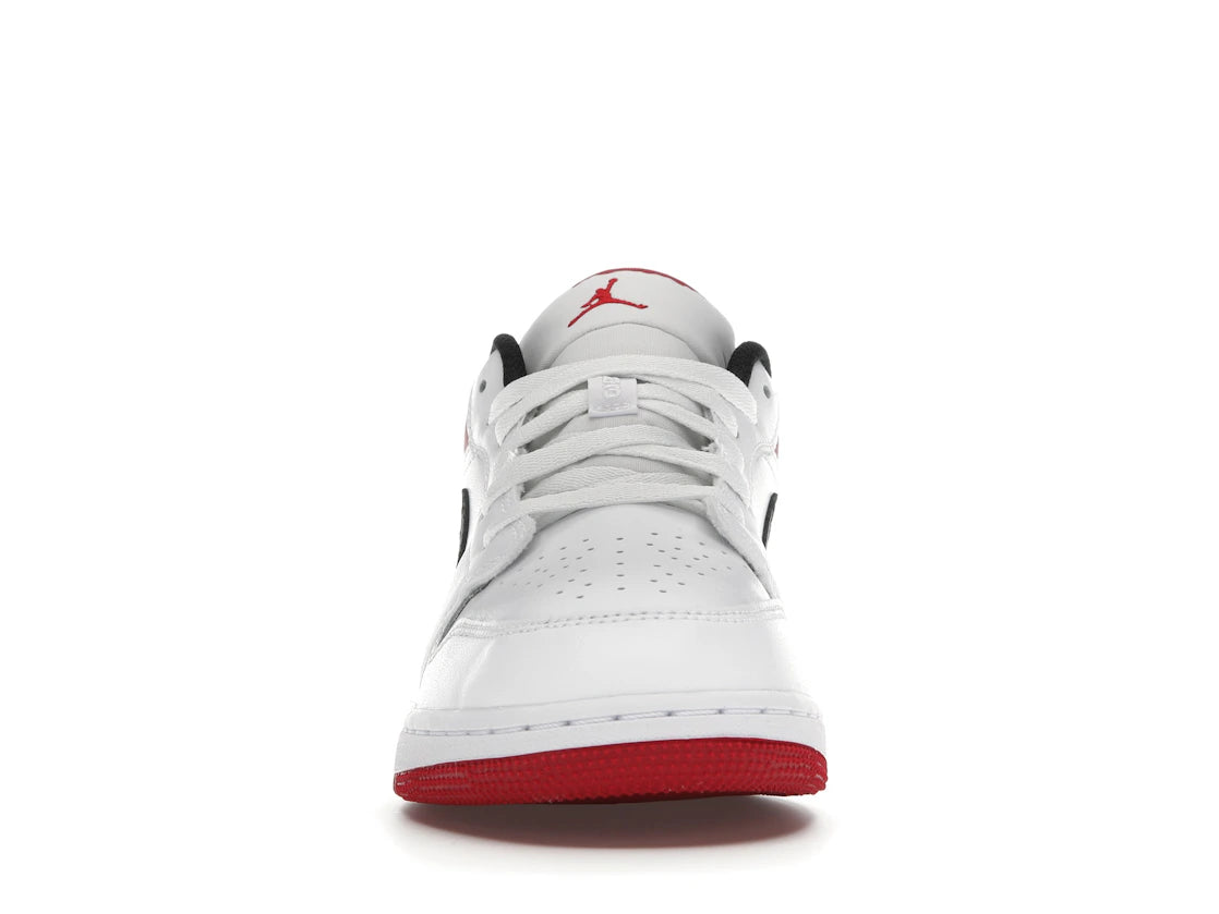 387325 Air Jordan 1 Low GS 'White Gym Red'