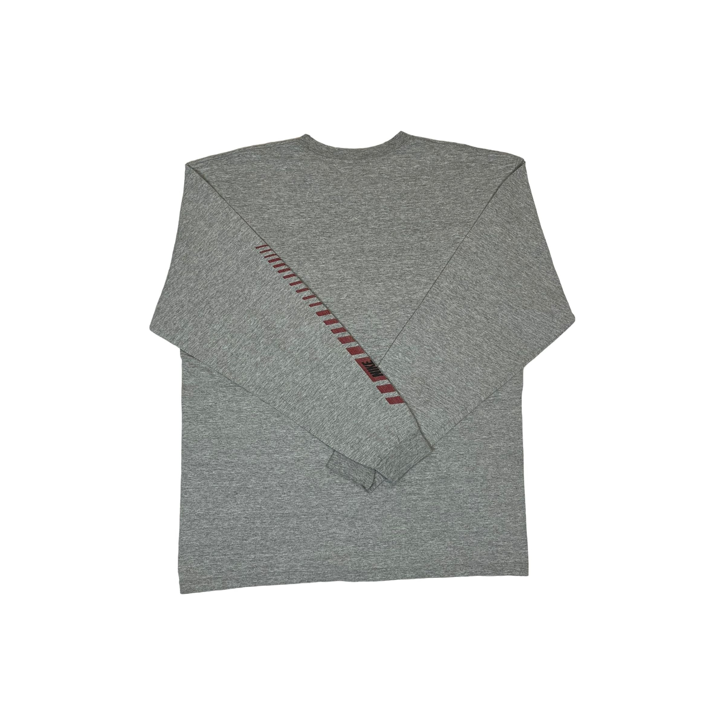 268222 (00s) Nike Swoosh Embroidered Gray Long Sleeve