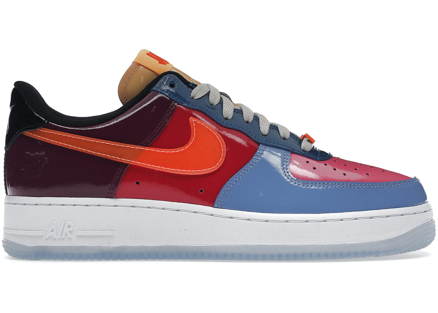 625787 Nike Air Force 1 Low SP Undefeated Multi-Patent Total Orange