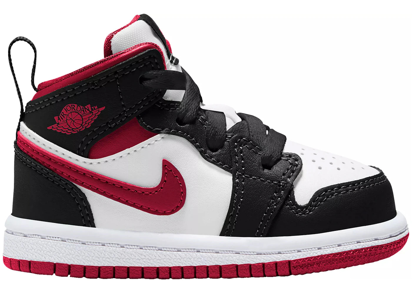 281795 Air Jordan 1 Mid TD 'Black Gym Red'