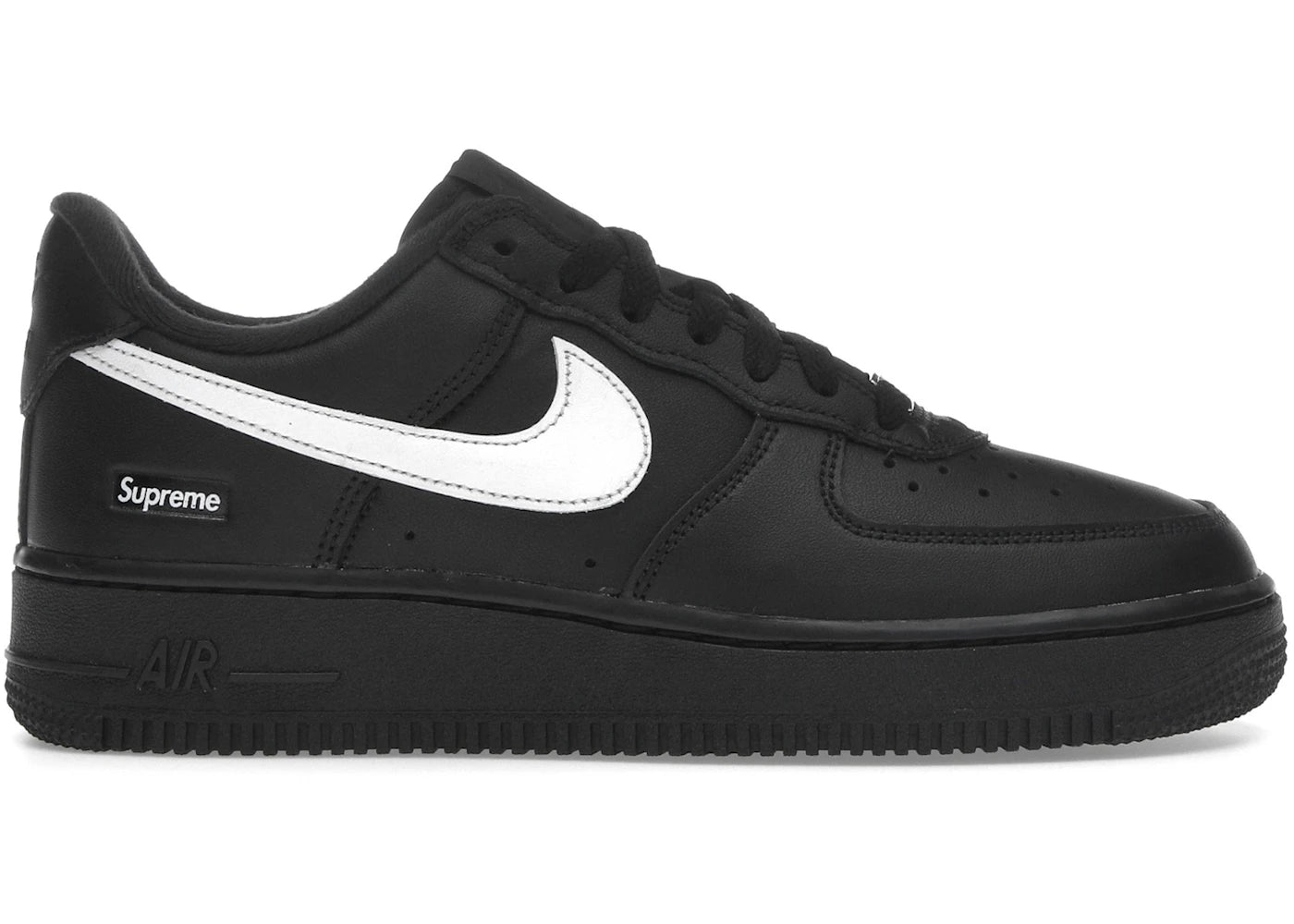 690969 Nike Air Force 1 Low Supreme Black White