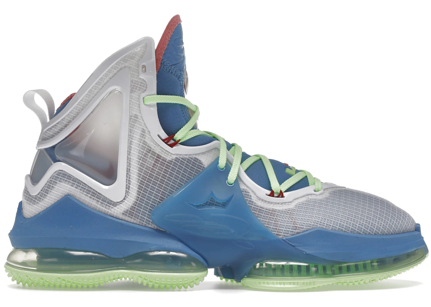 691569 Nike LeBron 19 Dutch Blue Lime Glow