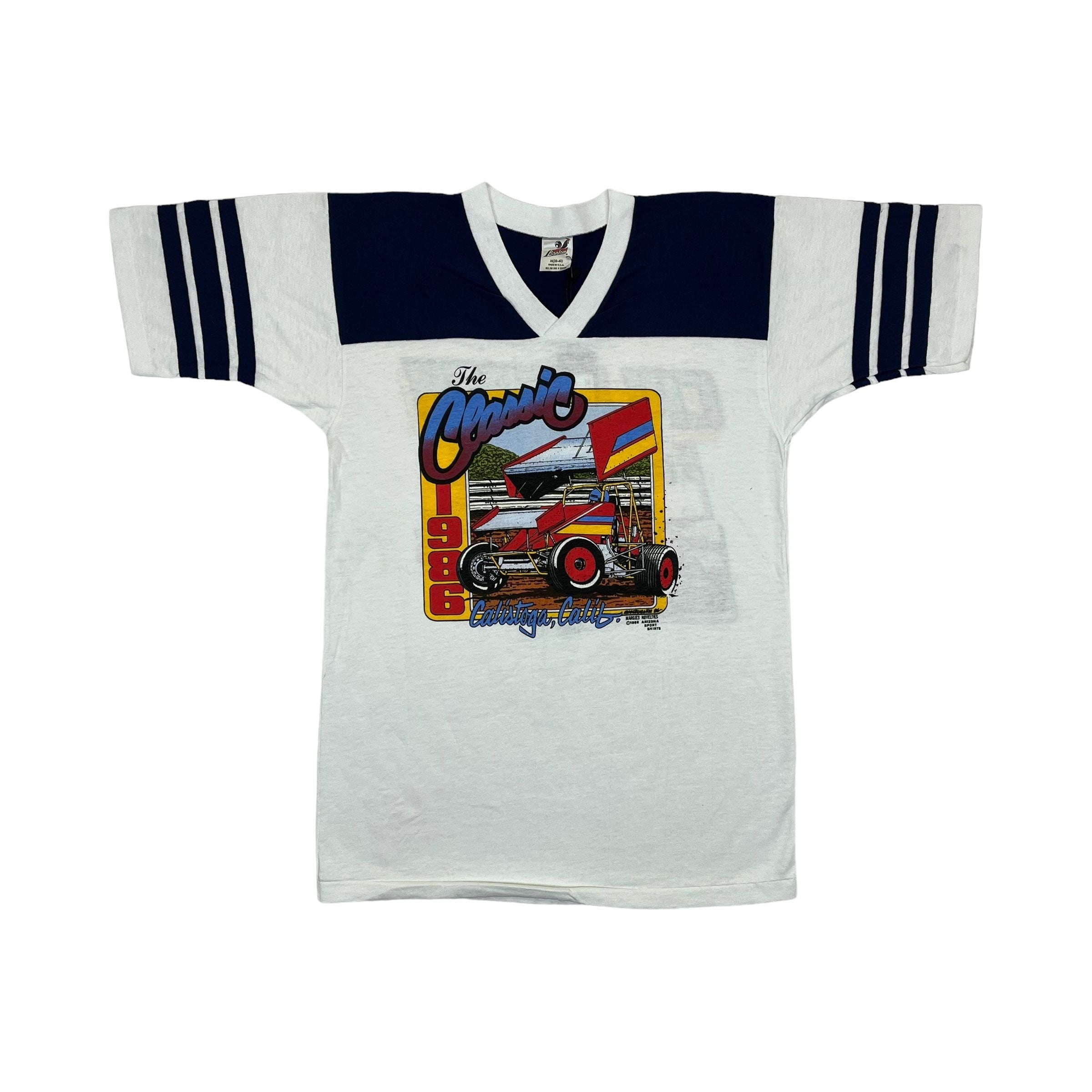 268870 (1986) The Classic, Calistoga California Sprint Car Racing Jersey T-Shirt m