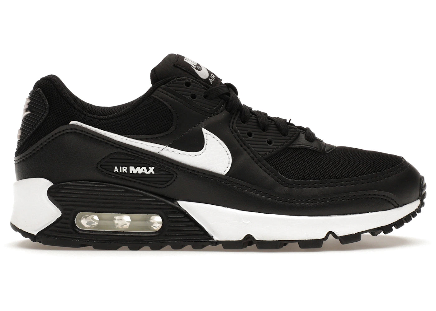 458935 Nike Air Max 90 Black White (Women's)
